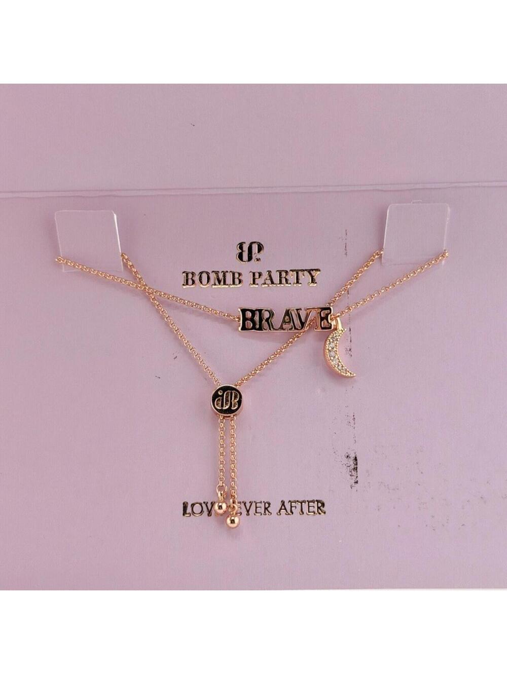 Bomb Party Love Ever After "The Brave Moon Bracelet" on Rose Gold RBP3803 RETRO